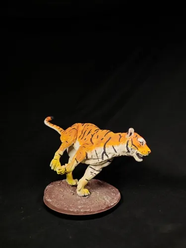 Реалистичная 3D фигурка бенгальского тигра (Bengal tiger), качественная ручная покраска