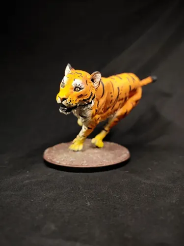 Реалистичная 3D фигурка бенгальского тигра (Bengal tiger), качественная ручная покраска