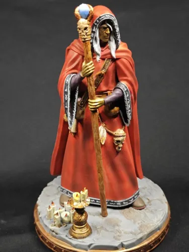3D статуэтка мага Рейстлина Маджере (Raistlin Majere) из Саги о Копье (Dragonlance), ручная работа