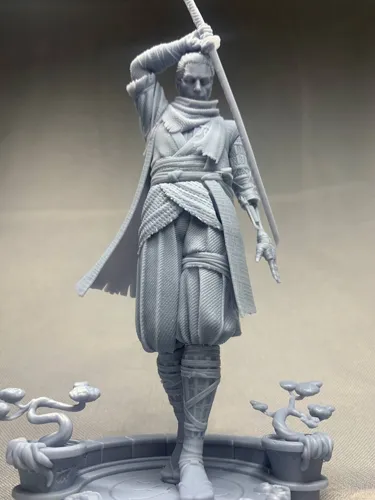 3D фигурка Секиро (Волка) из Sekiro: Shadows Die Twice с протезом, ручная покраска