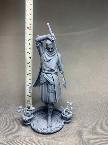 3D фигурка Секиро (Волка) из Sekiro: Shadows Die Twice с протезом, ручная покраска