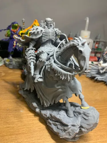 Детализированная 3D статуэтка Рыцаря-Черепа (Skull Knight) на коне из аниме Берсерк, ручная работа