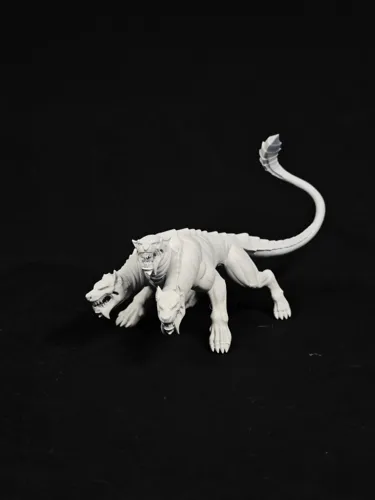 3D фигурка Трехголового Цербера (Cerberus) из Герои Меча и Магии 5 (HOMM5), профессиональная покраска