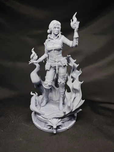 Кастомная 3D фигурка Трисс Меригольд (Triss Merigold) из игры Ведьмак (The Witcher), ручная покраска
