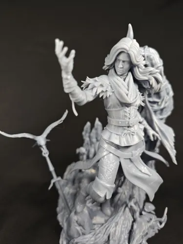 Детализированная 3D фигурка Йеннифер (Yennefer) из игры Ведьмак (The Witcher), ручная работа