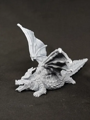 Забавная 3D фигурка толстого дракона (Fat Dragon) для D&D, фотополимерная печать и покраска