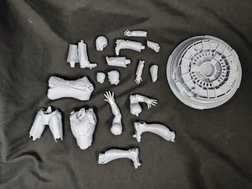 Кастомная 3D статуэтка Тони Старка (Tony Stark) в костюме Железного Человека (Iron Man), ручная работа