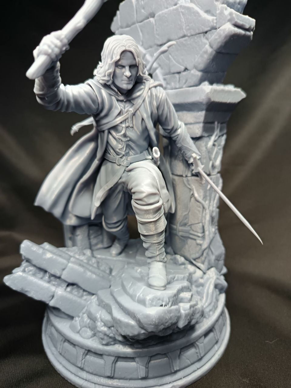 3D фигурка Арагорна (Aragorn) в образе Следопыта из Властелина Колец, ручная покраска