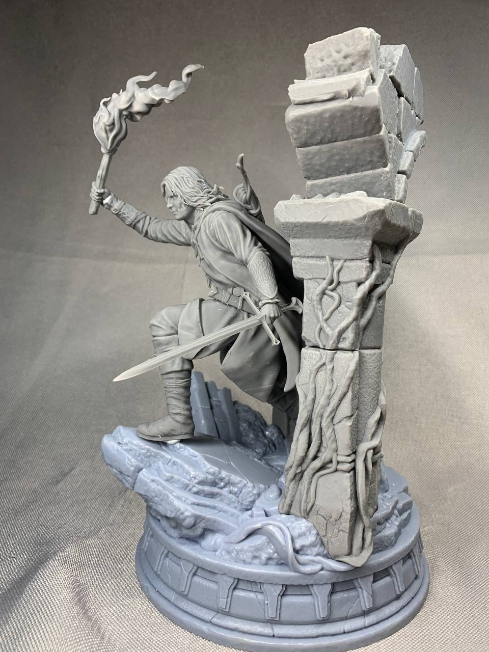 3D фигурка Арагорна (Aragorn) в образе Следопыта из Властелина Колец, ручная покраска