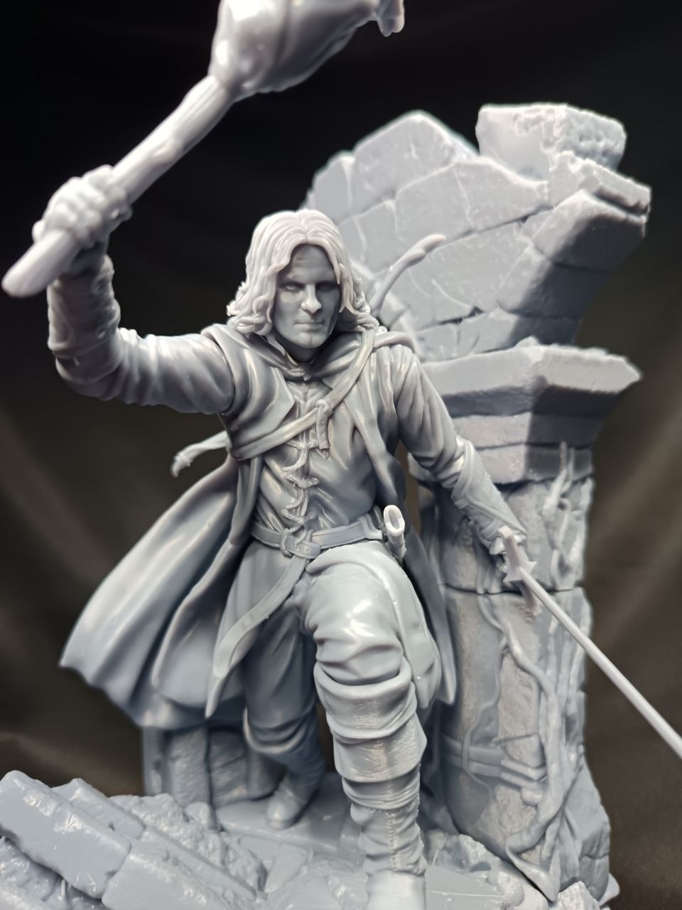 3D фигурка Арагорна (Aragorn) в образе Следопыта из Властелина Колец, ручная покраска