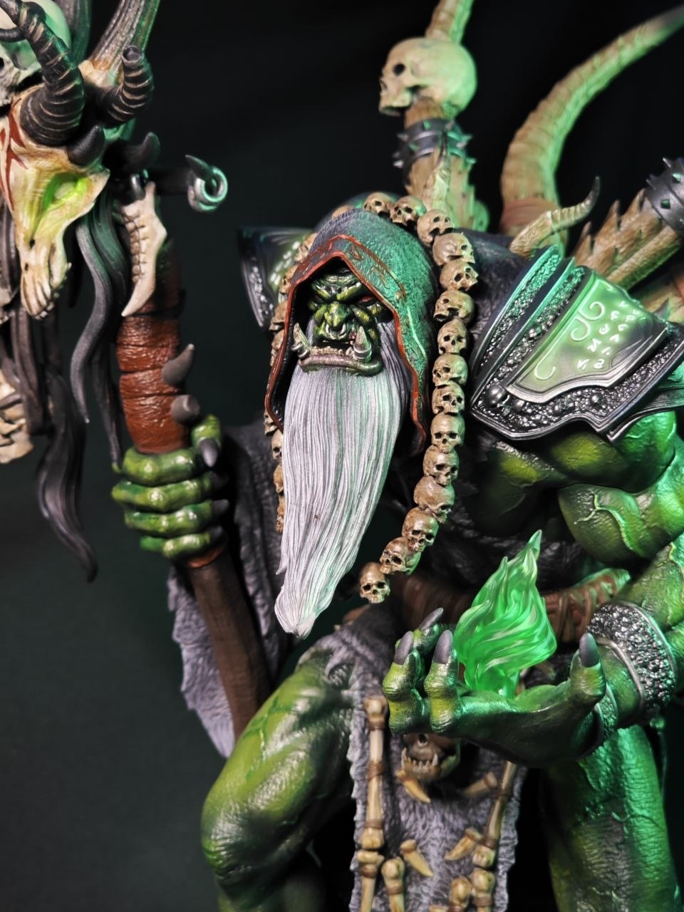 3D статуэтка Гул'дана (Gul'dan) из World of Warcraft (WoW), фотополимерная печать и роспись