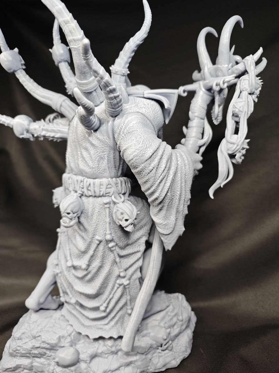 3D статуэтка Гул'дана (Gul'dan) из World of Warcraft (WoW), фотополимерная печать и роспись