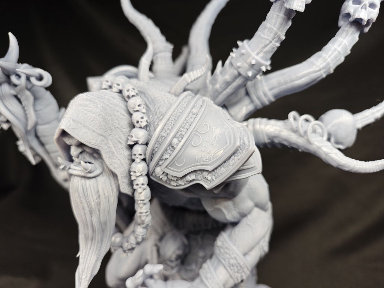 3D статуэтка Гул'дана (Gul'dan) из World of Warcraft (WoW), фотополимерная печать и роспись