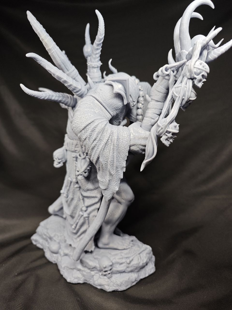 3D статуэтка Гул'дана (Gul'dan) из World of Warcraft (WoW), фотополимерная печать и роспись