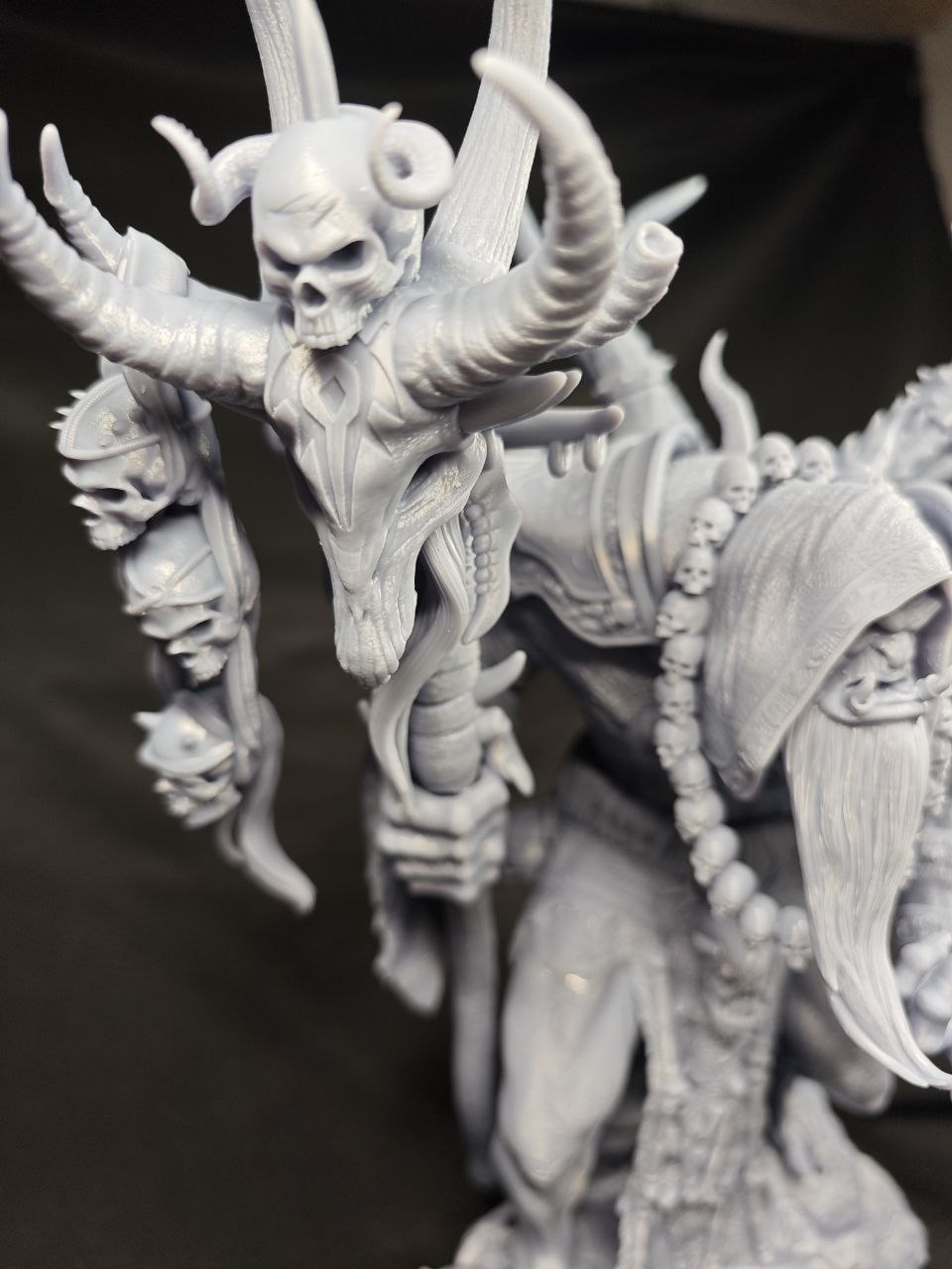 3D статуэтка Гул'дана (Gul'dan) из World of Warcraft (WoW), фотополимерная печать и роспись