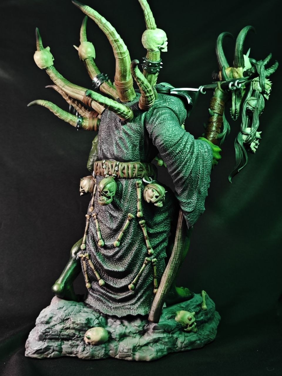 3D статуэтка Гул'дана (Gul'dan) из World of Warcraft (WoW), фотополимерная печать и роспись