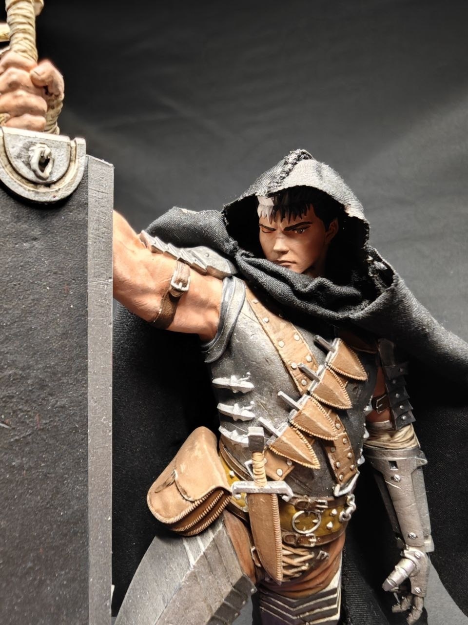 Детализированная 3D фигурка Гатса (Guts) из аниме Берсерк (Berserk), профессиональная ручная покраска