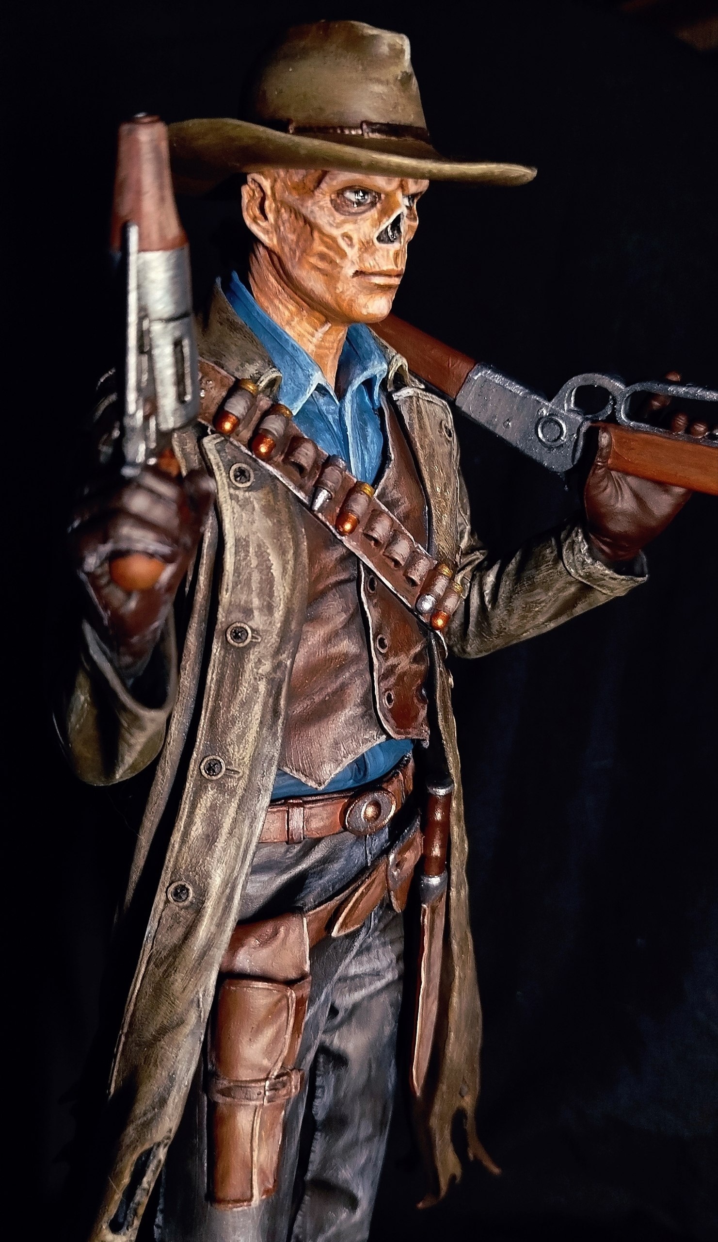 3D фигурка Гуля (The Ghoul) из вселенной Fallout (Фоллаут), ручная роспись деталей