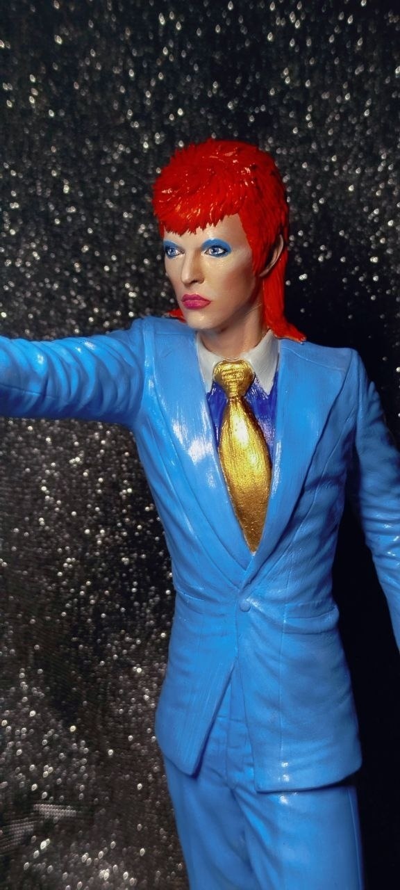 Кастомная 3D фигурка Дэвида Боуи (David Bowie) в образе Зигги Стардаста, ручная покраска