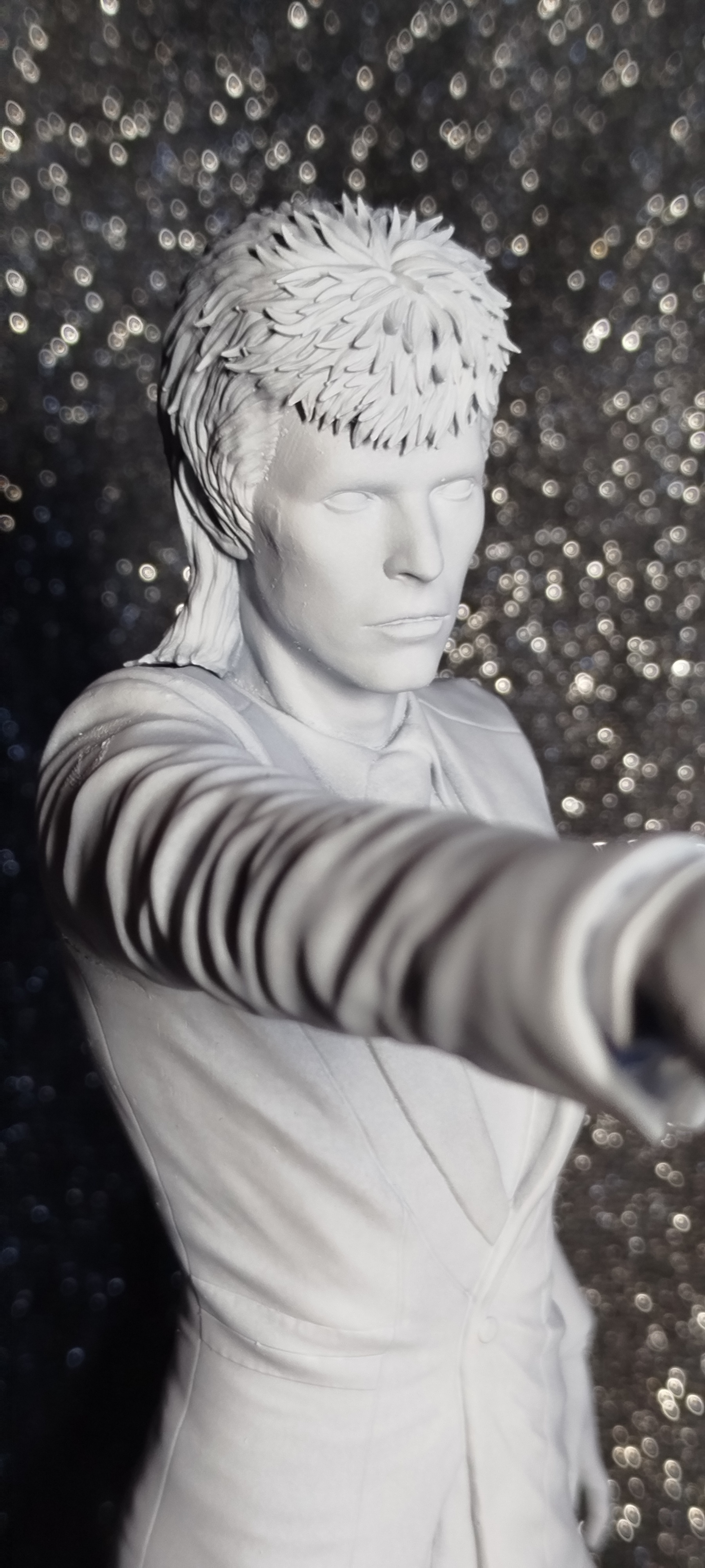 Кастомная 3D фигурка Дэвида Боуи (David Bowie) в образе Зигги Стардаста, ручная покраска