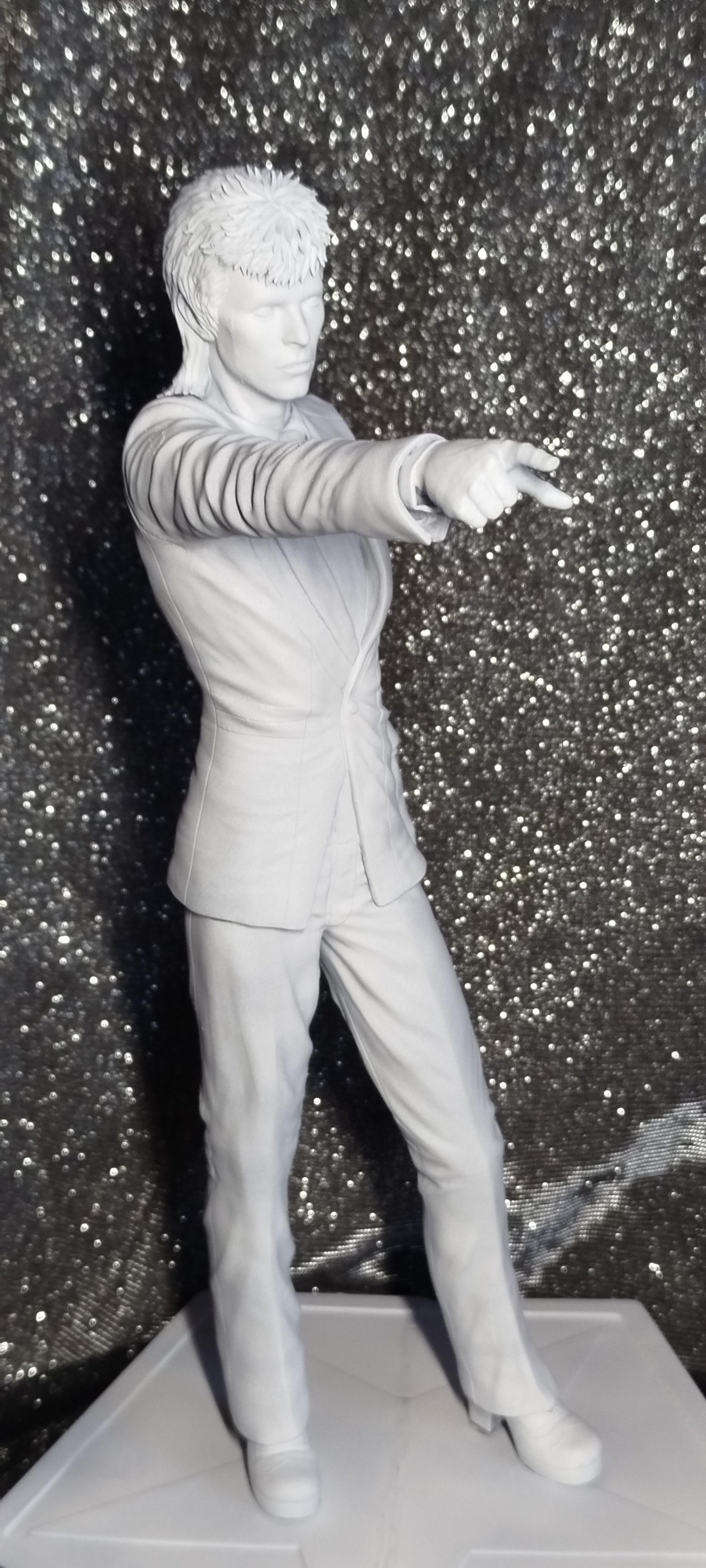 Кастомная 3D фигурка Дэвида Боуи (David Bowie) в образе Зигги Стардаста, ручная покраска