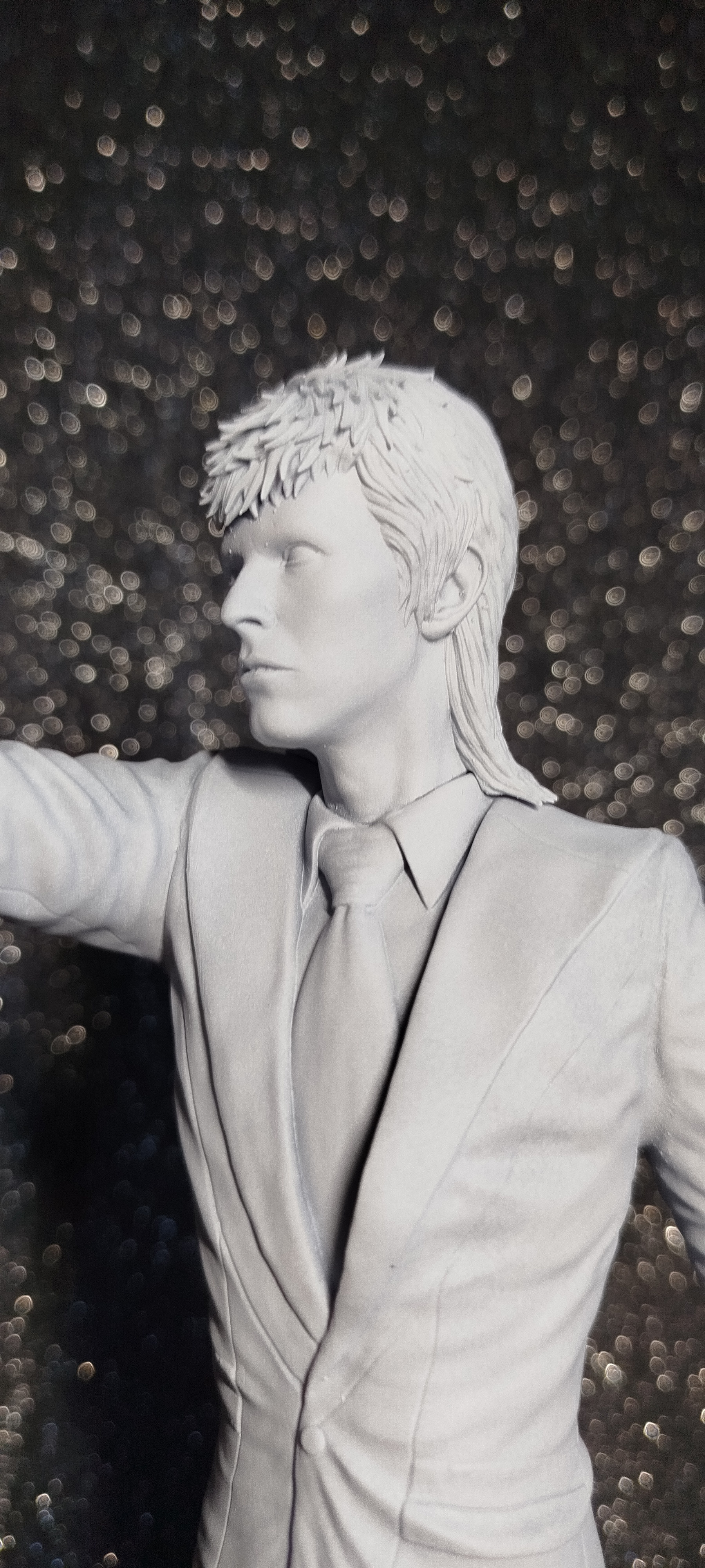 Кастомная 3D фигурка Дэвида Боуи (David Bowie) в образе Зигги Стардаста, ручная покраска