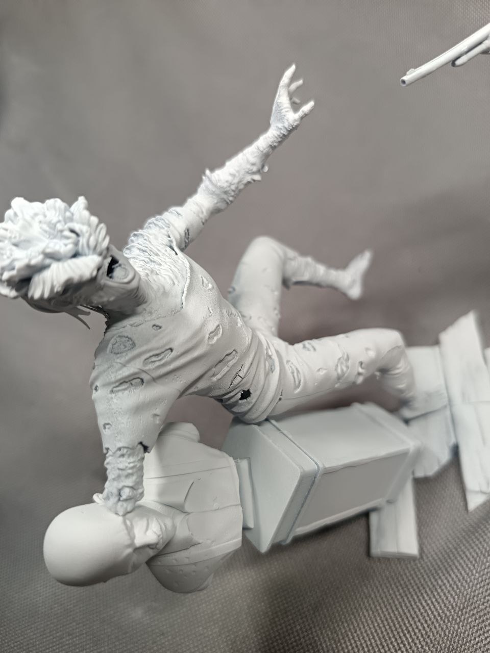 Сюжетная 3D диорама по мотивам The Last of Us (Одни из нас) с Джоэлом и Элли, ручная покраска