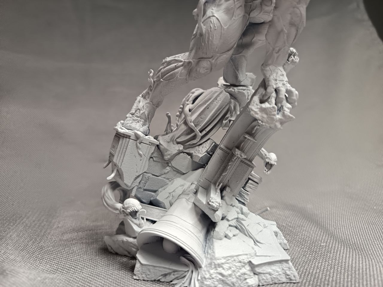 Динамичная 3D диорама с Веномом (Venom) из Marvel, фотополимерная печать и сложная покраска