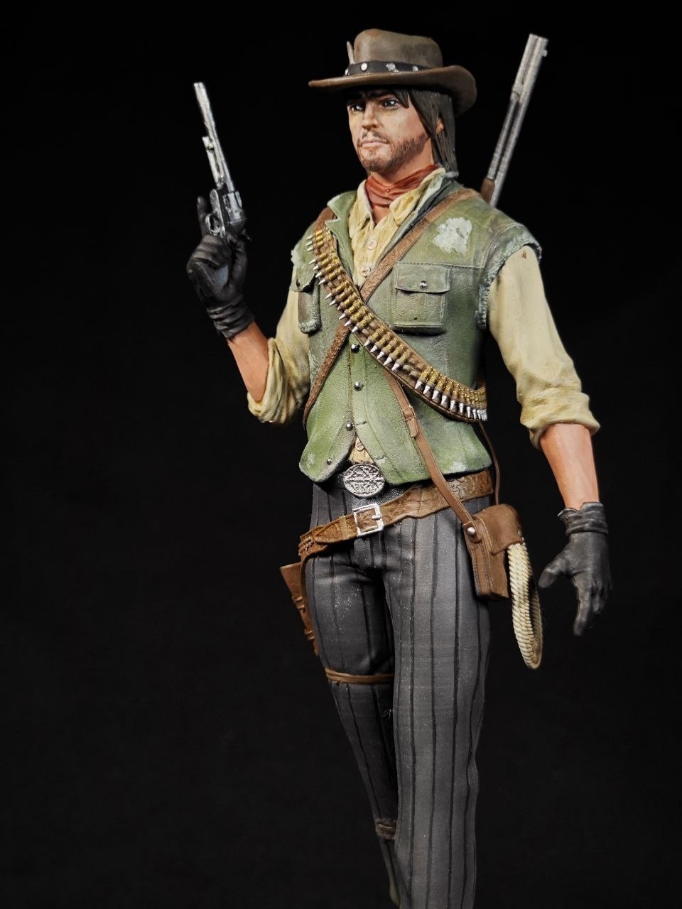 Коллекционная 3D фигурка Джона Марстона (John Marston) из игры RDR2, ручная роспись