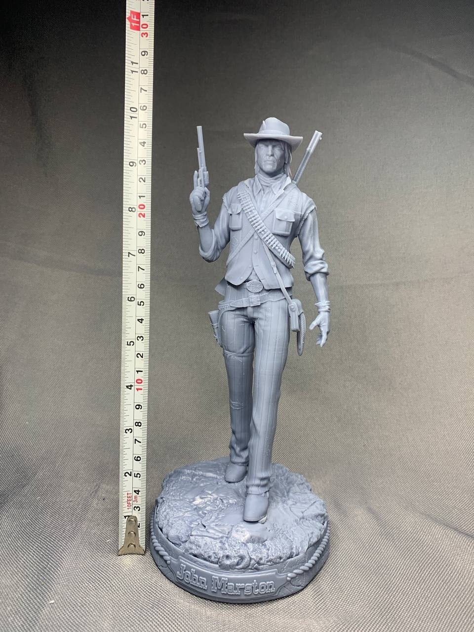 Коллекционная 3D фигурка Джона Марстона (John Marston) из игры RDR2, ручная роспись