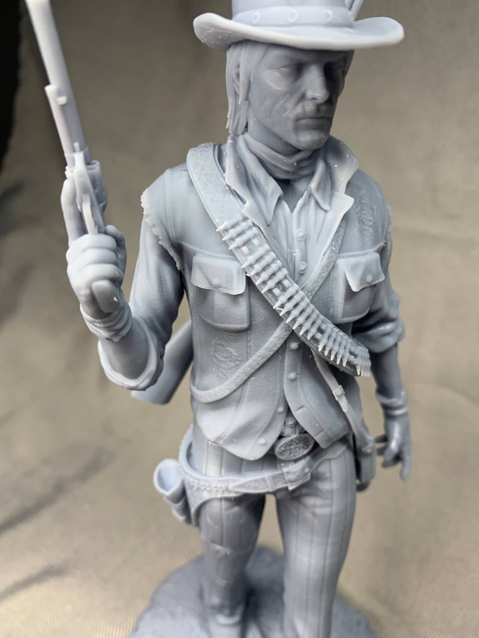 Коллекционная 3D фигурка Джона Марстона (John Marston) из игры RDR2, ручная роспись