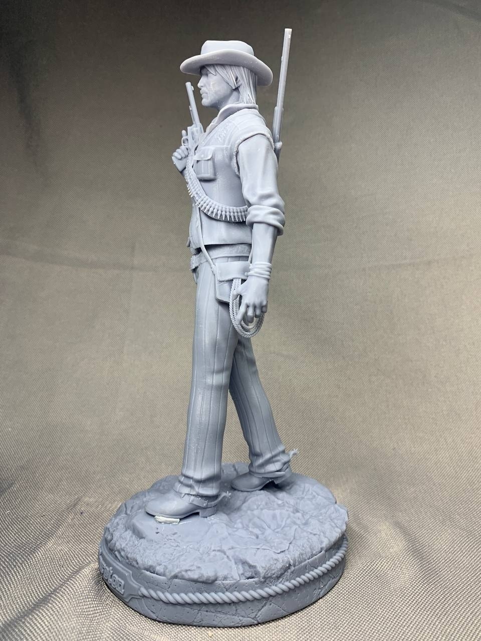 Коллекционная 3D фигурка Джона Марстона (John Marston) из игры RDR2, ручная роспись