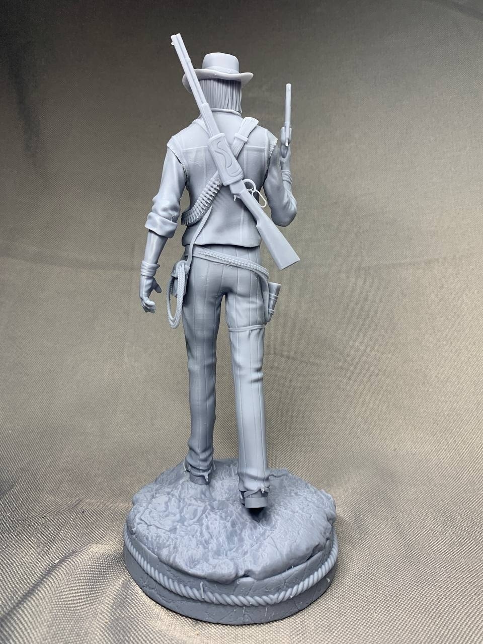 Коллекционная 3D фигурка Джона Марстона (John Marston) из игры RDR2, ручная роспись