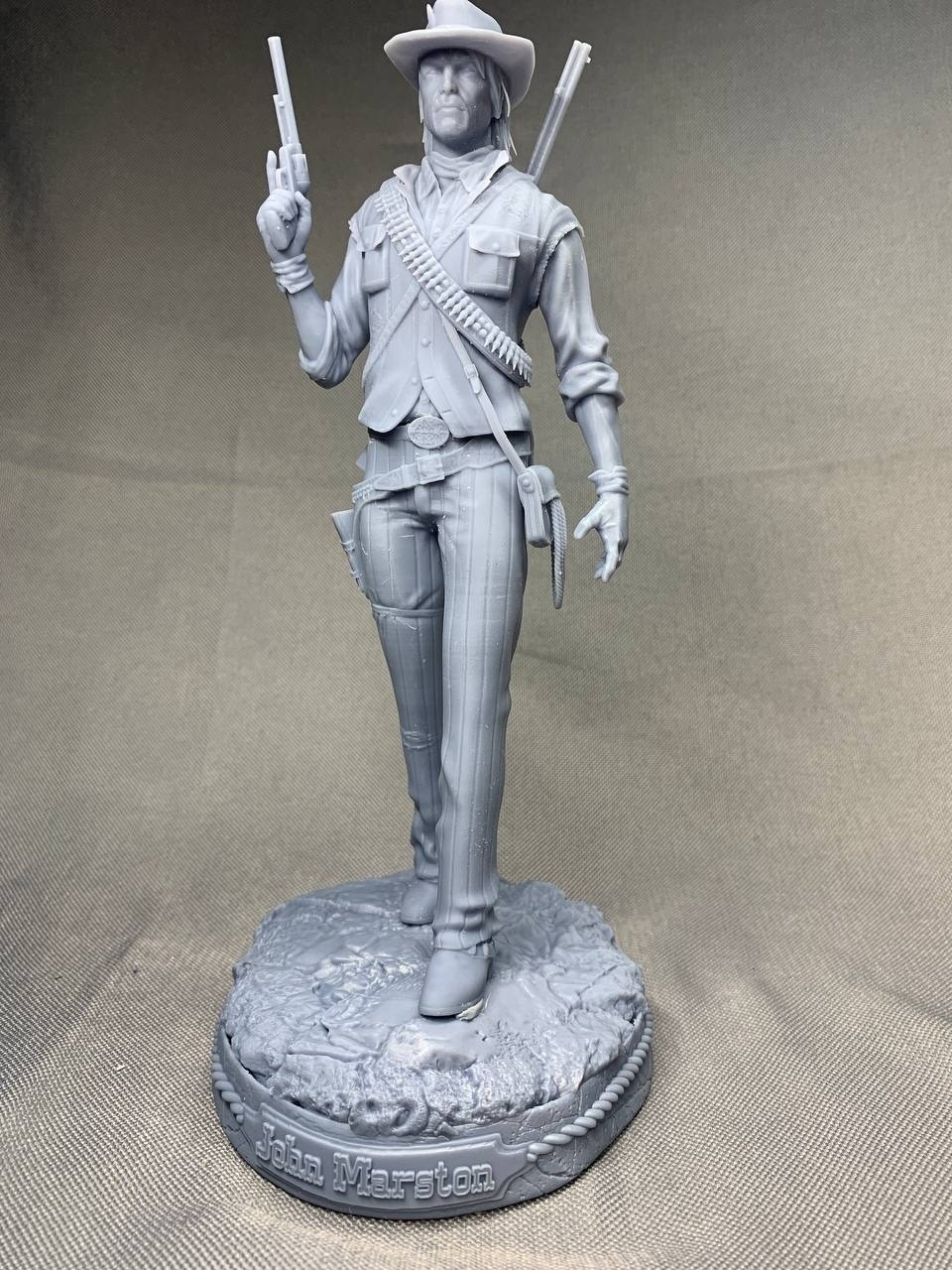 Коллекционная 3D фигурка Джона Марстона (John Marston) из игры RDR2, ручная роспись