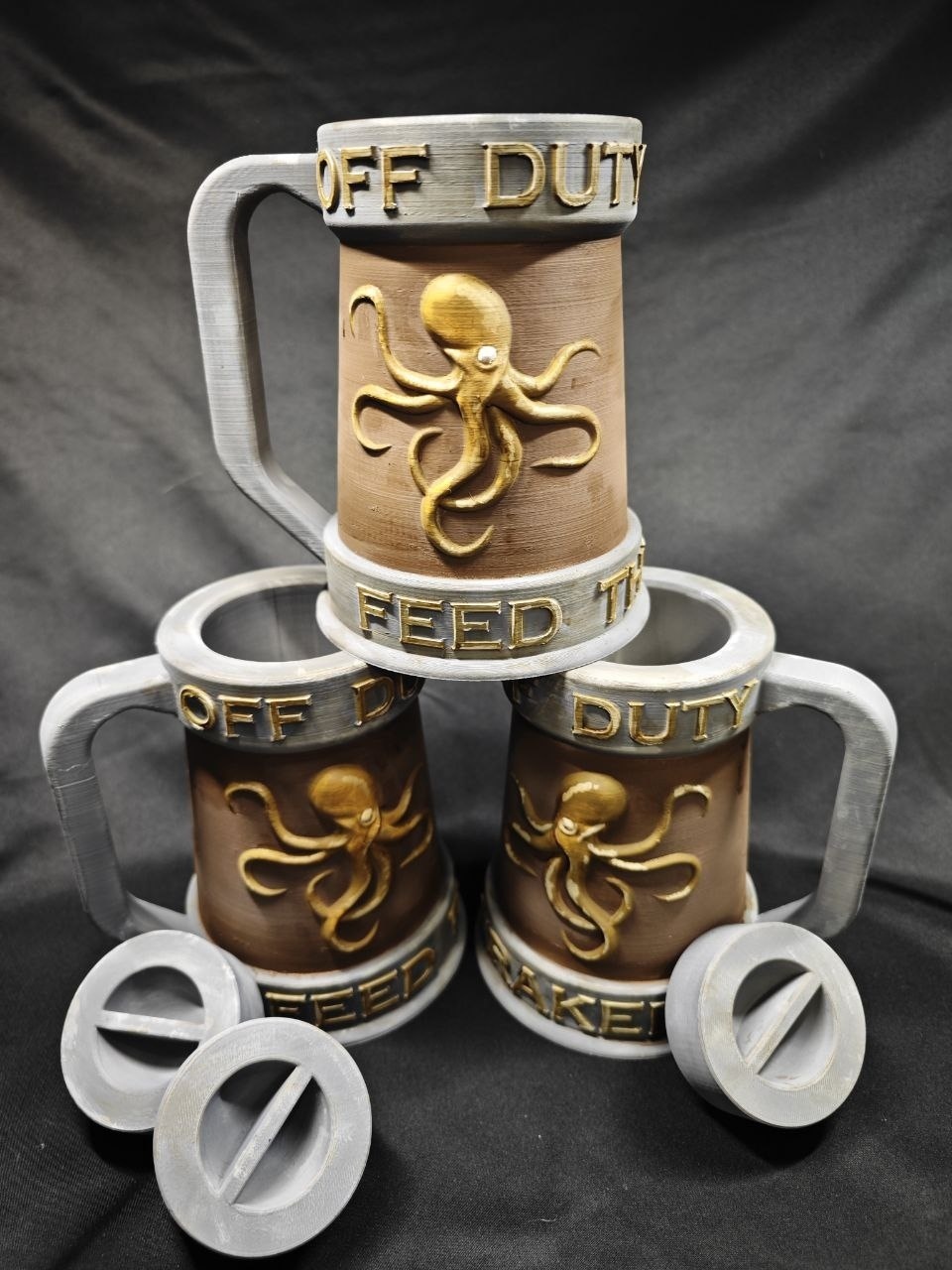 Миниатюра Кракена для настольной игры "Feed the Kraken" (Кто накормит Кракена?), ручная покраска