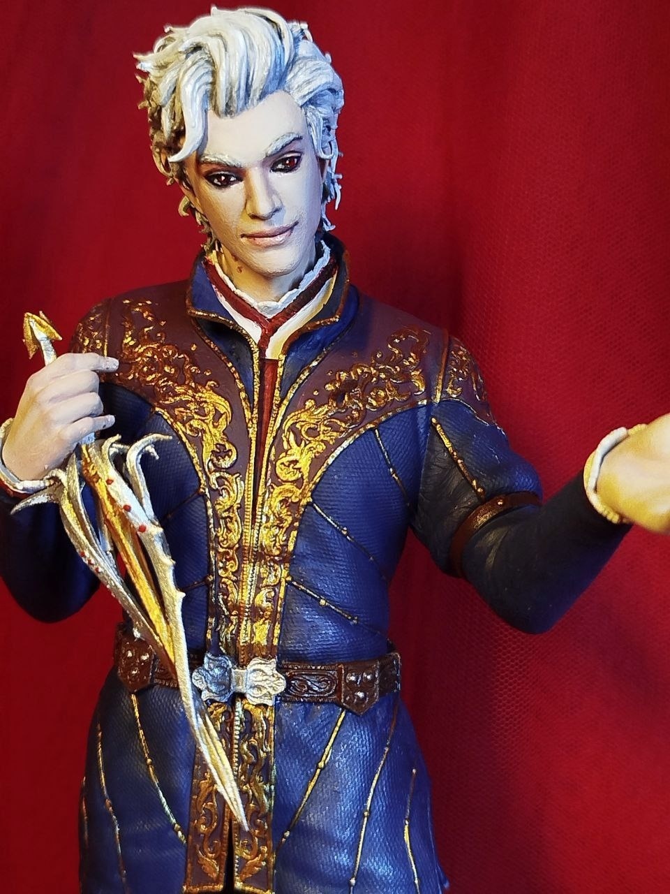 3D фигурка вампира Астариона (Astarion) из Baldur's Gate 3, ручная покраска миниатюры