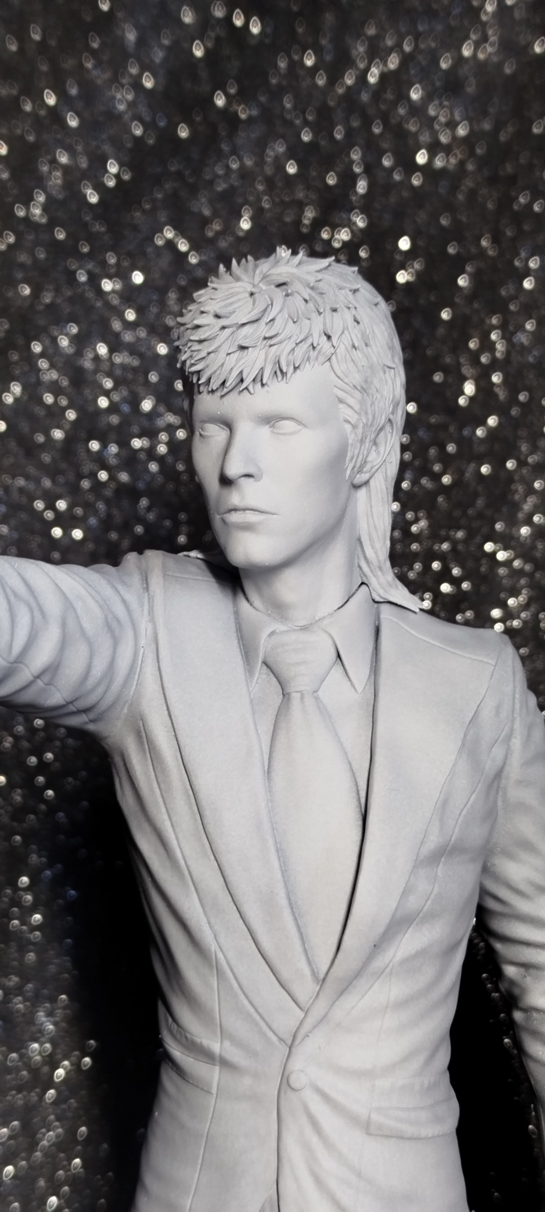 Кастомная 3D фигурка Дэвида Боуи (David Bowie) в образе Зигги Стардаста, ручная покраска