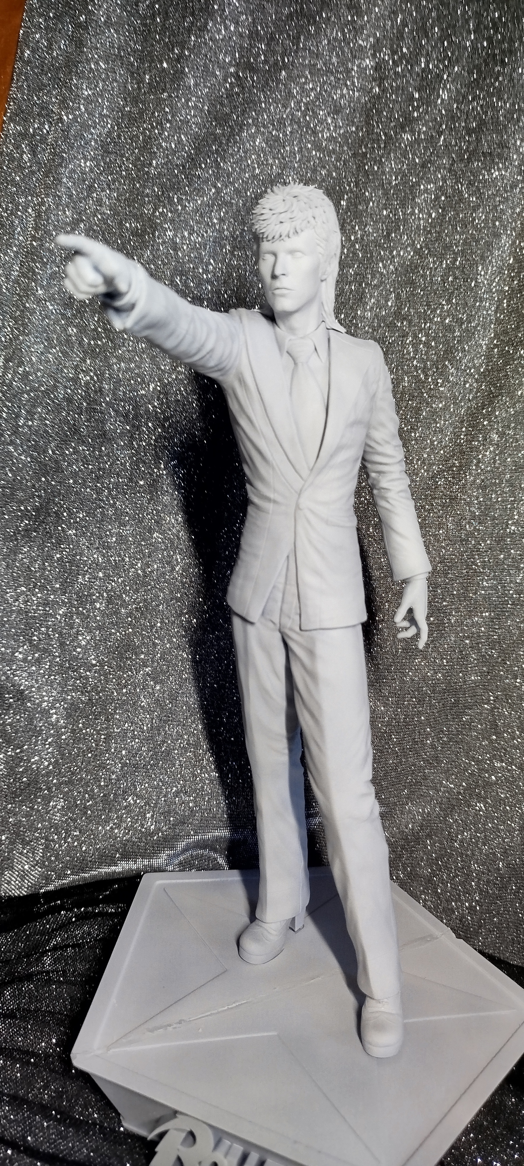 Кастомная 3D фигурка Дэвида Боуи (David Bowie) в образе Зигги Стардаста, ручная покраска