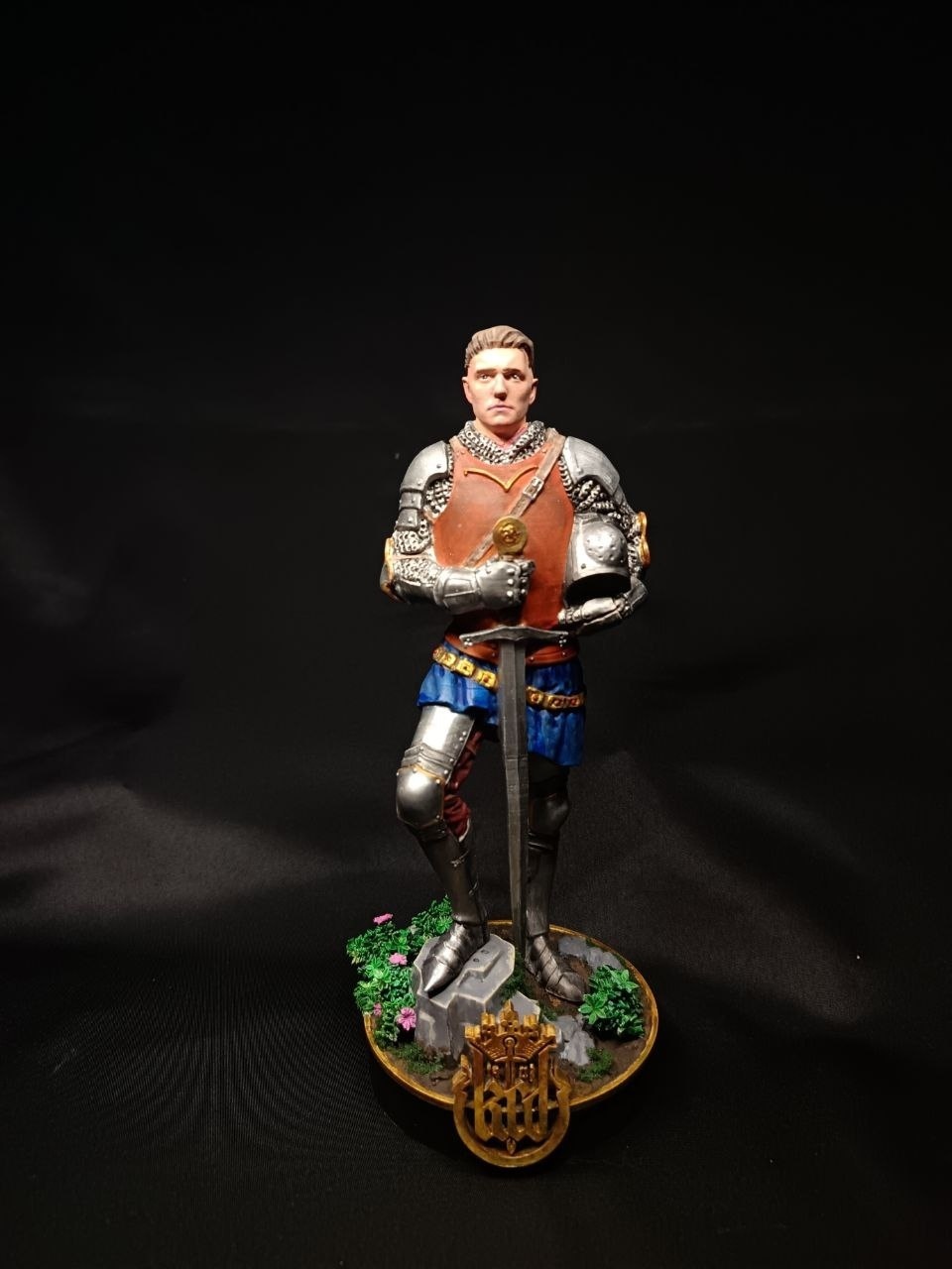 3D фигурка Индржиха (Henry of Skalitz) из игры Kingdom Come: Deliverance, ручная роспись доспехов