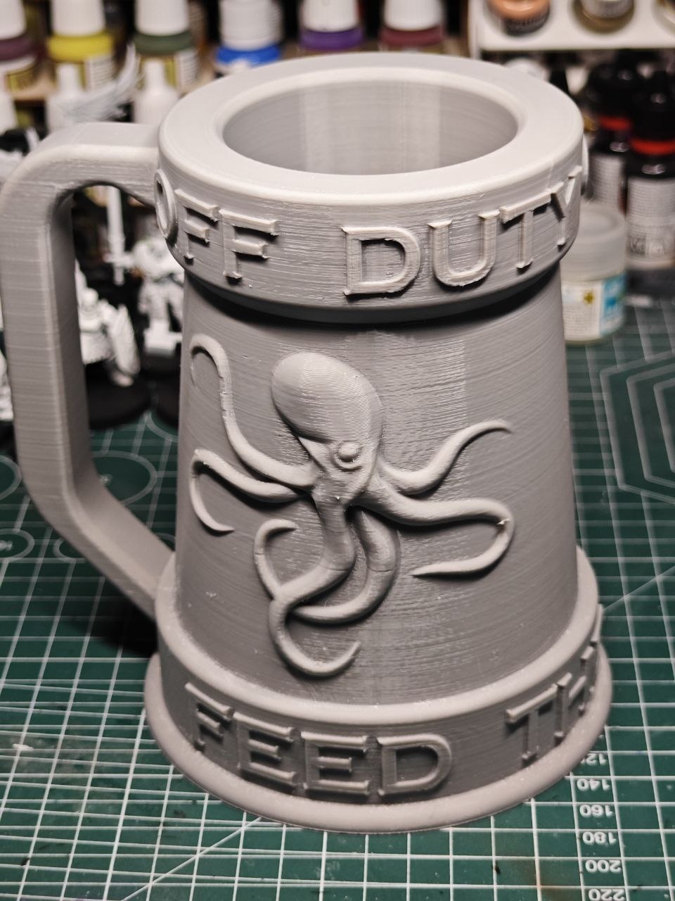 Миниатюра Кракена для настольной игры "Feed the Kraken" (Кто накормит Кракена?), ручная покраска