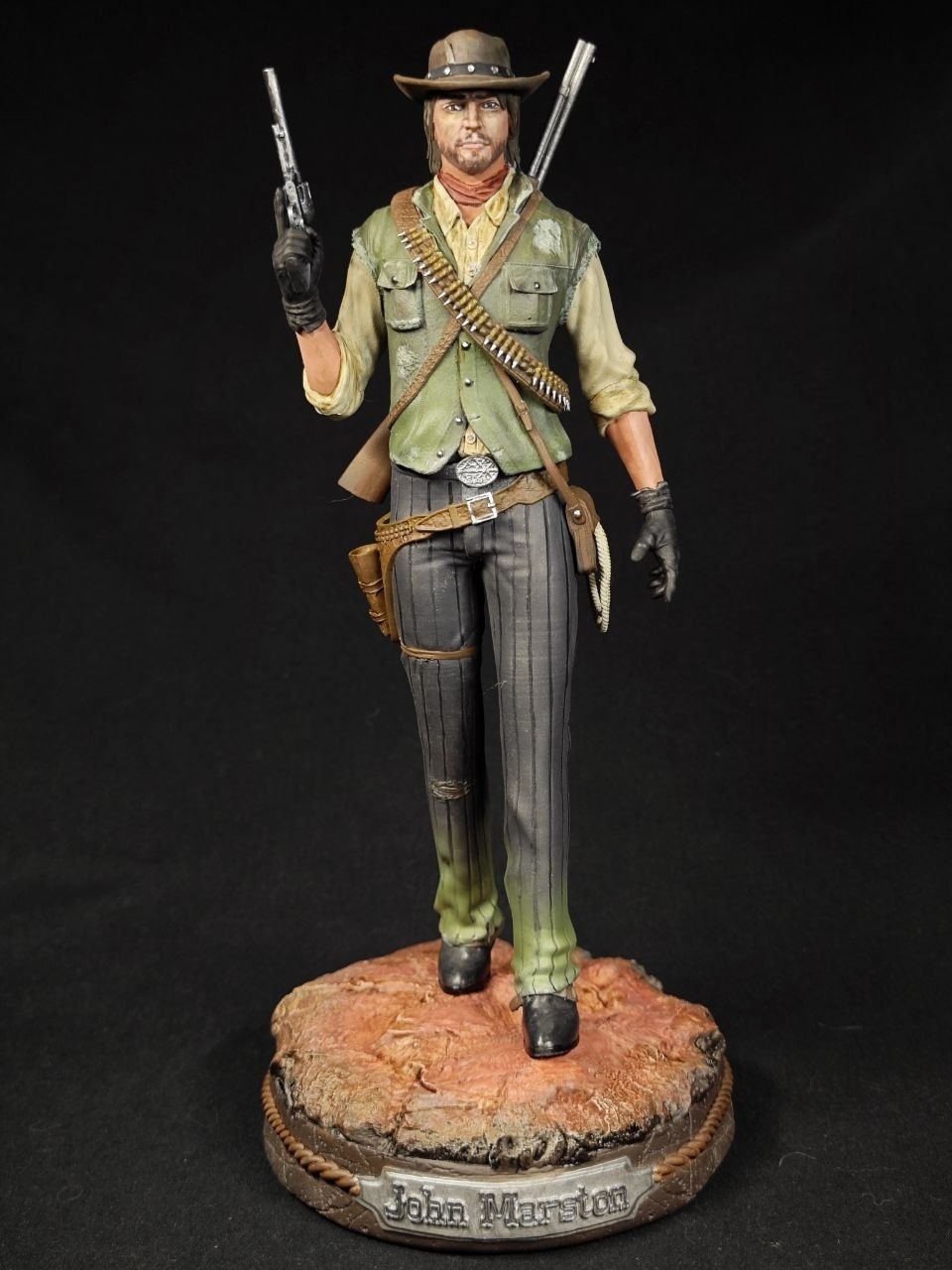 Коллекционная 3D фигурка Джона Марстона (John Marston) из игры RDR2, ручная роспись