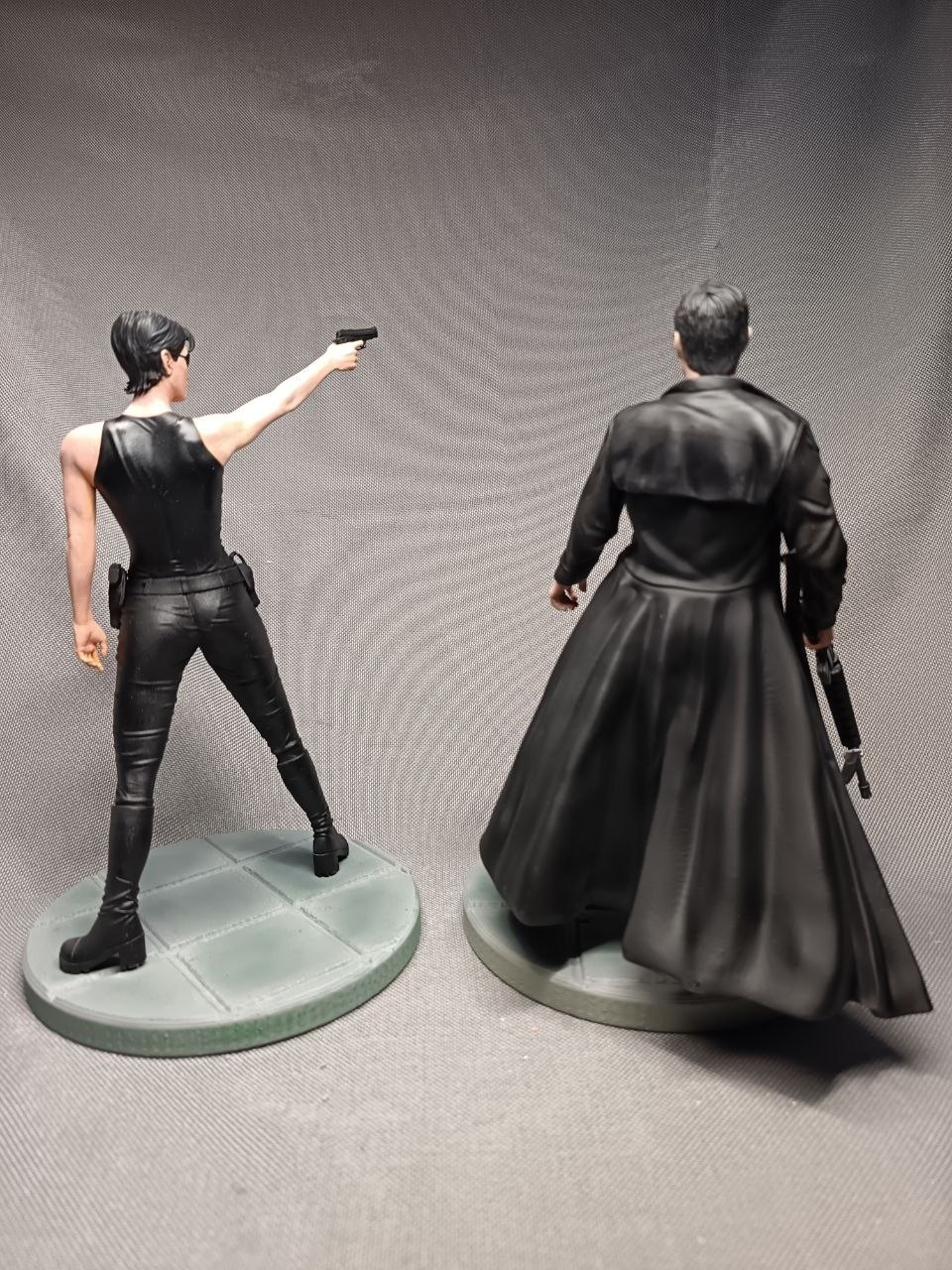 3D фигурка Тринити (Trinity) из фильма Матрица в латексном костюме, ручная покраска