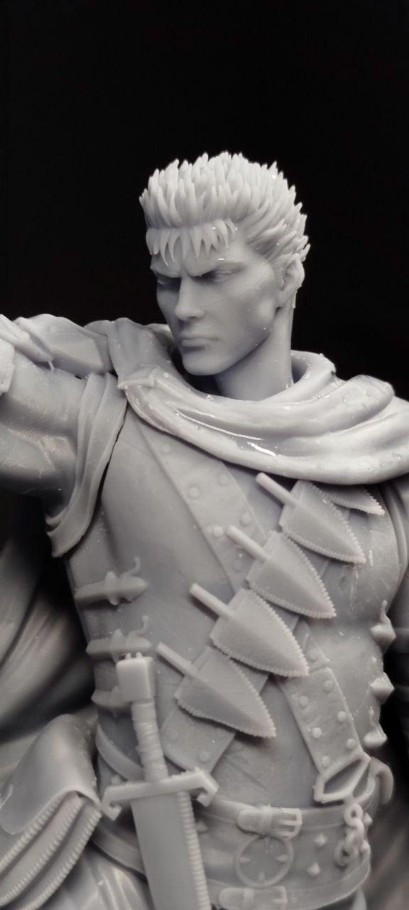 Детализированная 3D фигурка Гатса (Guts) из аниме Берсерк (Berserk), профессиональная ручная покраска
