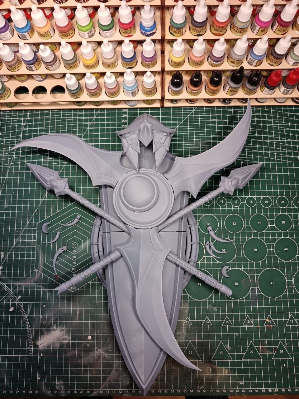 Настенный герб ночных эльфов Калдорай (Kaldorei Crest) из World of Warcraft, 3D печать и покраска