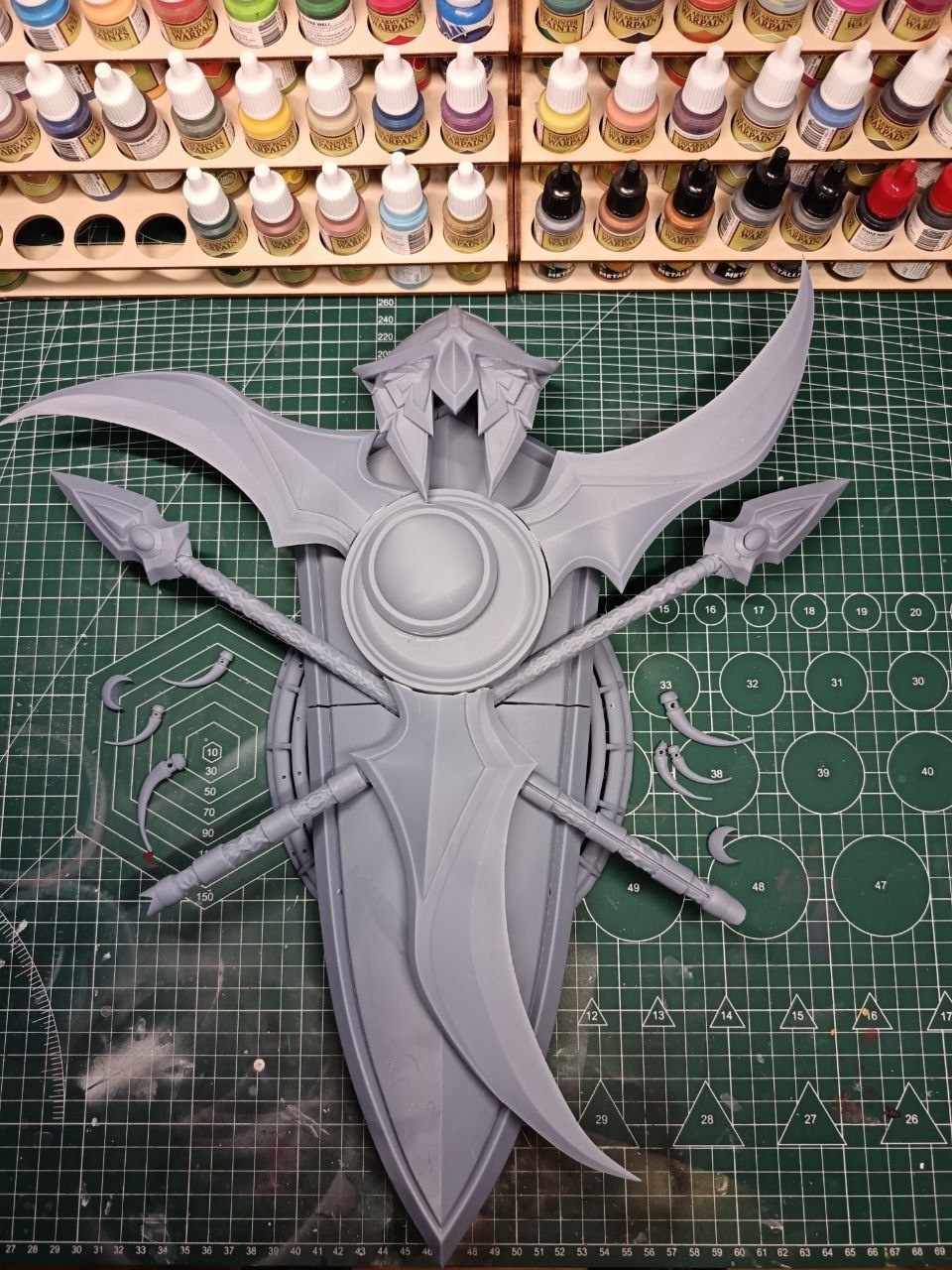 Настенный герб ночных эльфов Калдорай (Kaldorei Crest) из World of Warcraft, 3D печать и покраска