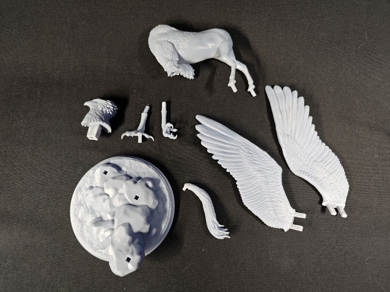 3D фигурка Грифона из вселенной Гарри Поттера (Harry Potter), детализированная ручная покраска