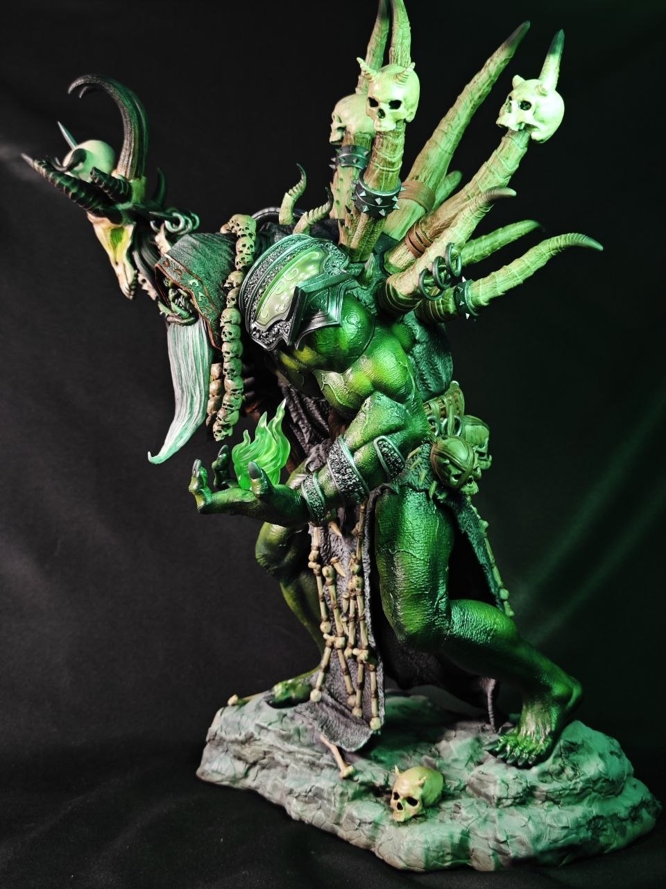 3D статуэтка Гул'дана (Gul'dan) из World of Warcraft (WoW), фотополимерная печать и роспись