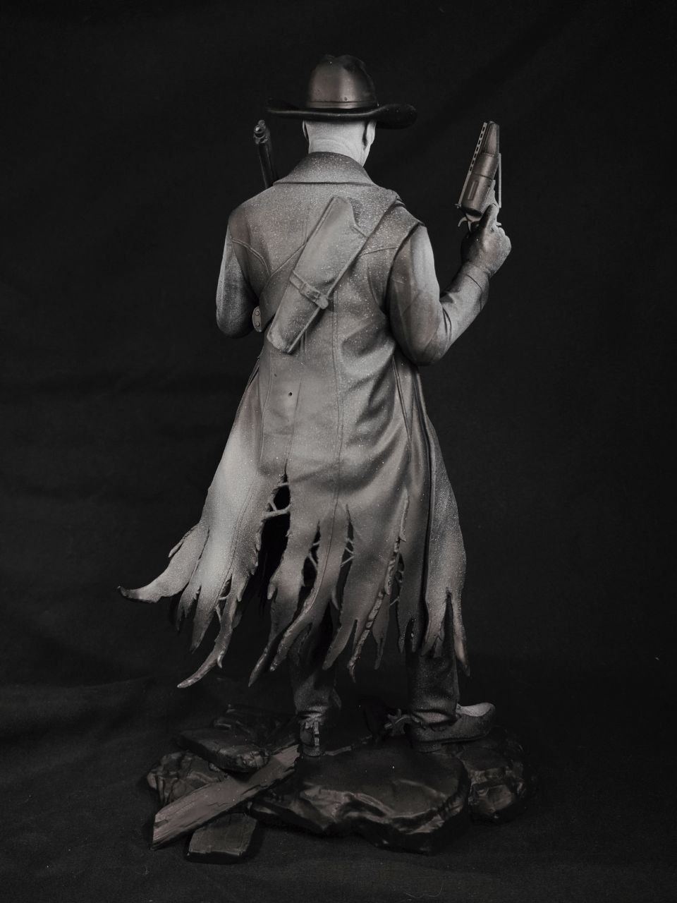 3D фигурка Гуля (The Ghoul) из вселенной Fallout (Фоллаут), ручная роспись деталей