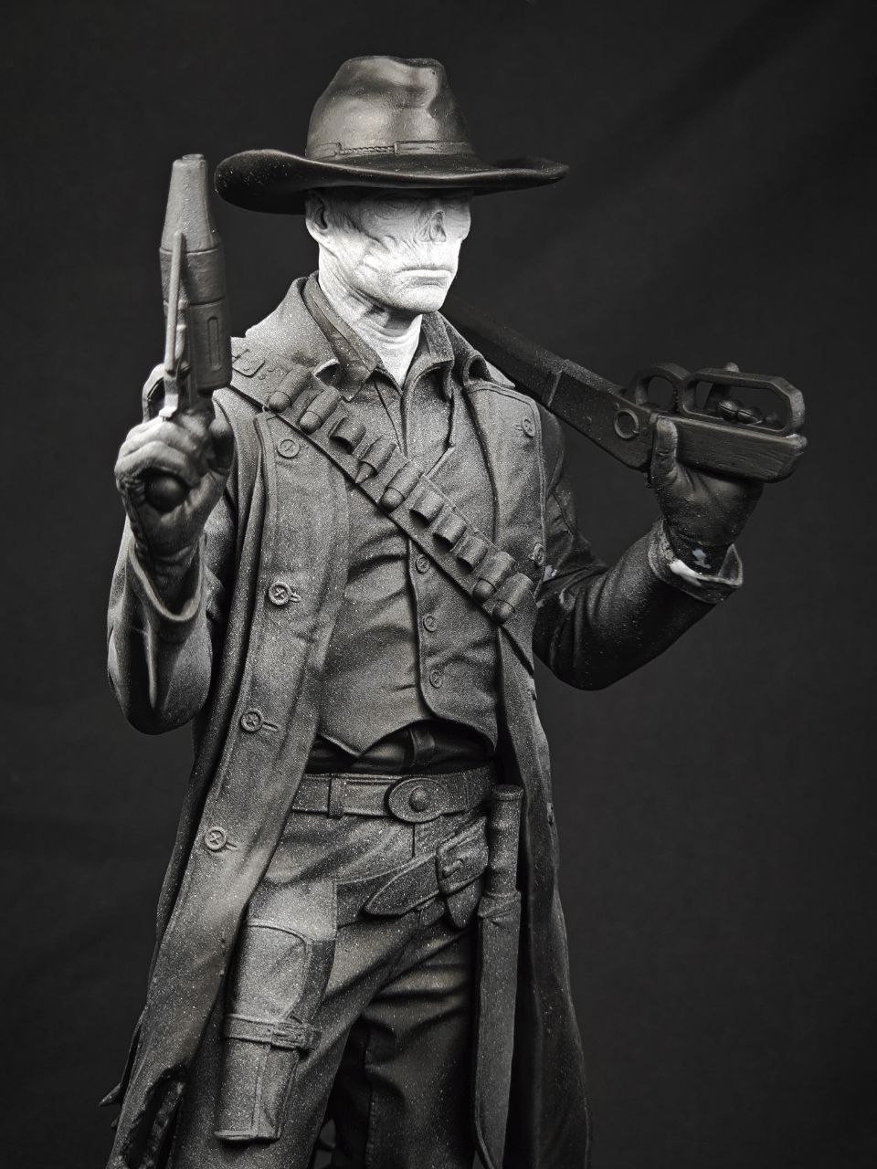 3D фигурка Гуля (The Ghoul) из вселенной Fallout (Фоллаут), ручная роспись деталей