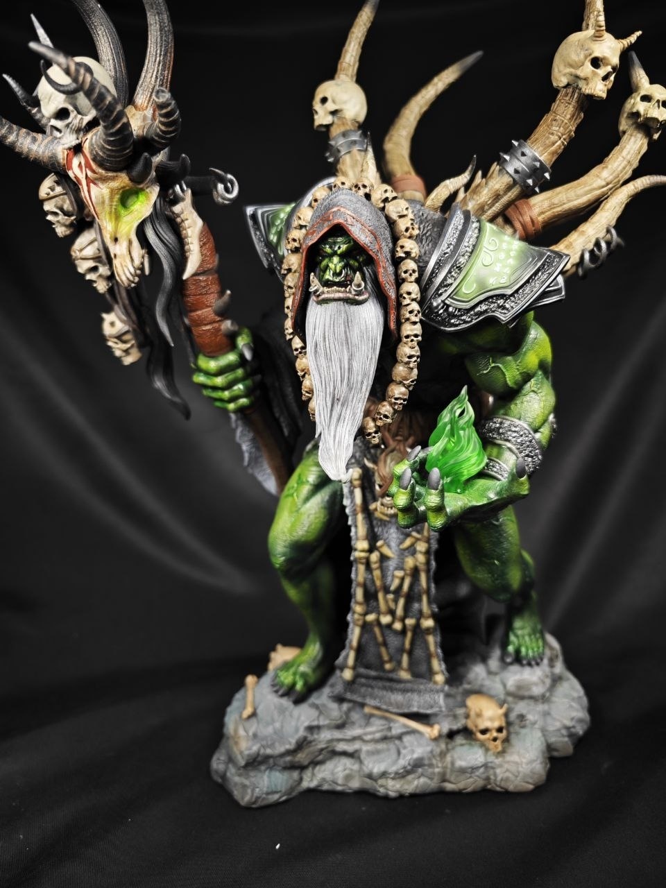 3D статуэтка Гул'дана (Gul'dan) из World of Warcraft (WoW), фотополимерная печать и роспись